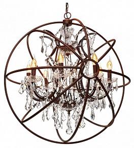 Подвесная люстра Loft it Foucaults Orb Crystal коричневый арт. LOFT1897/8