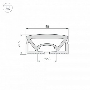 Профиль Arlight WPH-FLEX белый арт. 050136
