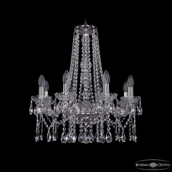 Подвесная люстра Bohemia Ivele Crystal 1413 никель арт. 1413/8/200/h-61 Ni
