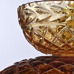 Подвесная люстра Bohemia Ivele Crystal 5478 золото арт. 5478/22 G Amber/M-1F Leafs