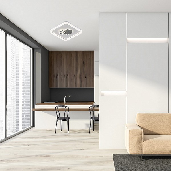 Накладной светильник Escada 10219 белый арт. 10219/SG LED