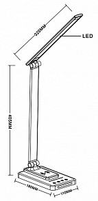 Настольная лампа офисная Arte Lamp William черный арт. A5122LT-1BK