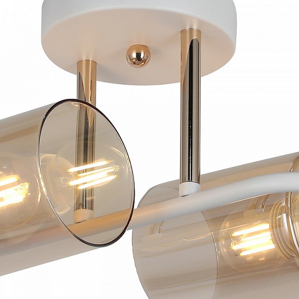 Светильник на штанге ILLUMICO Bice белый арт. IL8148-4COU-79 WH GD Bice