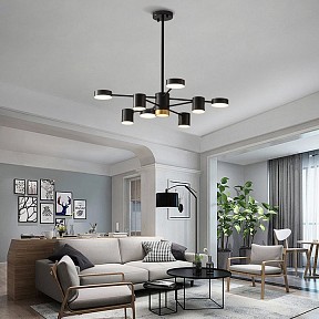 Люстра на штанге Imperiumloft Merill черный арт. MERILL01