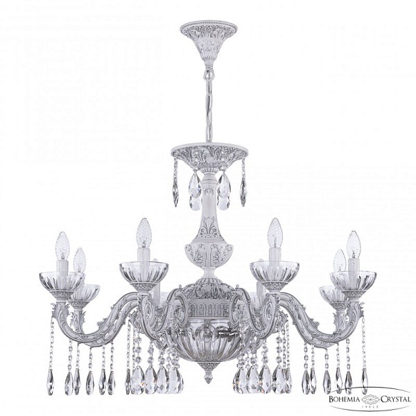 Подвесная люстра Bohemia Ivele Crystal AL7901 белый арт. AL79101P/8/250 A WMN P Clear/M-1H