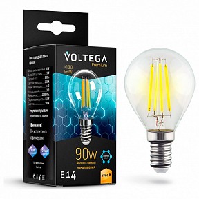 Лампа светодиодная Voltega Globe E14 9W Graphene  арт. 7136