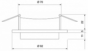Встраиваемый светильник Elektrostandard 116 MR16 белый арт. 116 MR16