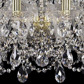Подвесная люстра Bohemia Ivele Crystal 1411 золото арт. 1411/12+6/240/G