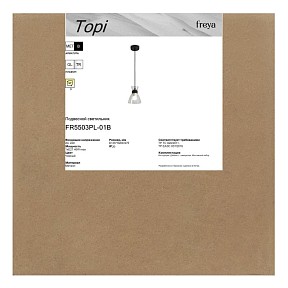 Подвесной светильник Freya Topi черный арт. FR5503PL-01B