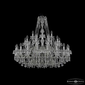 Подвесная люстра Bohemia Ivele Crystal 1410 никель арт. 1410/20+10+5/360 Ni V0300