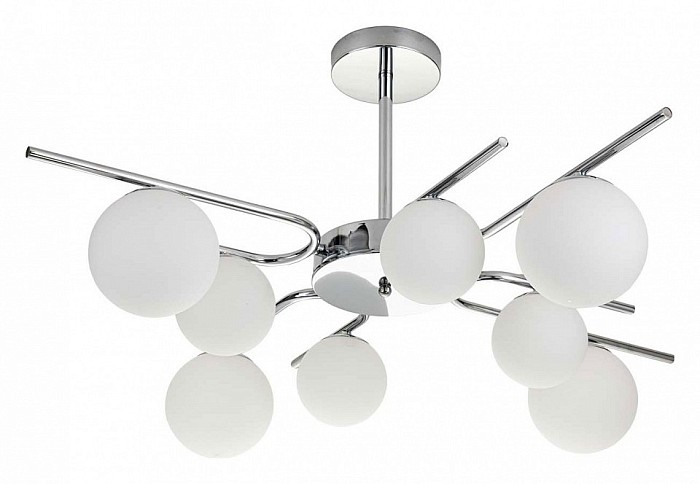 Люстра на штанге Escada Sphere серый арт. 642/8P Silver