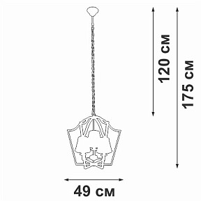 Подвесная люстра Vitaluce V4991 золото арт. V4991-8/3
