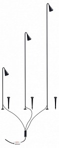 Наземный светильник Arte Lamp MULIPHEIN черный арт. A1084PA-3BK