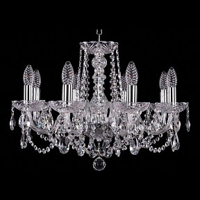 Подвесная люстра Bohemia Ivele Crystal 1402 металл арт. 1402/8/195/Ni