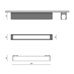 Накладной светильник DesignLed SY черный арт. SY-601211-BL-12-NW