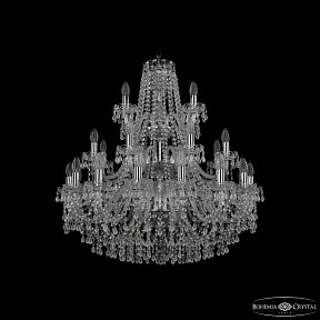 Подвесная люстра Bohemia Ivele Crystal 1410 никель арт. 1410/16+8+4/300/3d Ni V0300