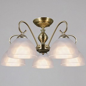 Люстра на штанге ILLUMICO  бронза арт. IL0894-5CSQ-26 AB ELITE