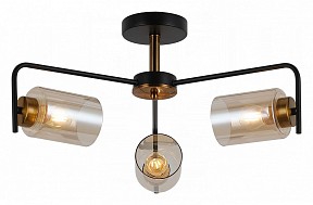 Люстра на штанге ILLUMICO  золото арт. IL8248-3COU-79 BK GD