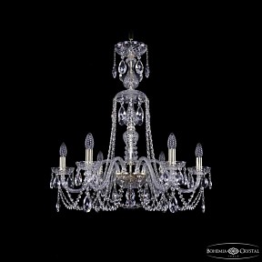 Подвесная люстра Bohemia Ivele Crystal 1402 золото арт. 1402/6/240/XL-73 G