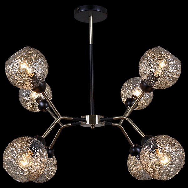 Люстра на штанге ILLUMICO  бронза арт. IL0268-8PSQ-79 BK AB