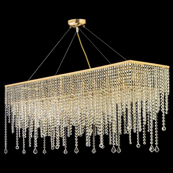 Подвесная люстра Arti Lampadari Milano желтый арт. Milano E 1.5.120X30.105 G