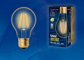 Лампа светодиодная Uniel Vintage  арт. LED-A60-6W/GOLDEN/E27 GLV21GO