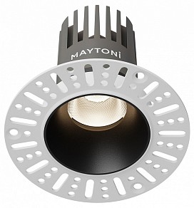Встраиваемый светильник Maytoni  черный арт. DL124-10W-4K-TRS-B