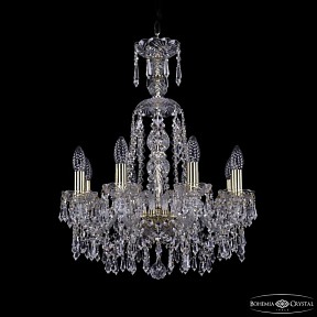 Подвесная люстра Bohemia Ivele Crystal 1403 золото арт. 1403/8/160/XL-60 G