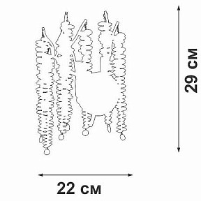 Бра Vitaluce V28551 золото арт. V28551-8/2A