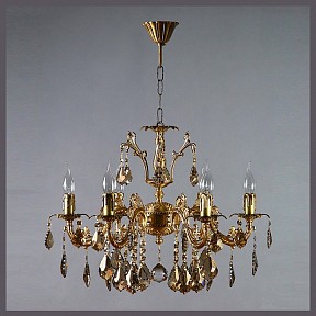 Подвесная люстра Ambiente by Brizzi Granada бронза арт. 2118/6 AB Honey Leaf