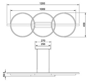 Подвесной светильник Arte Lamp Fluido черный арт. A3913SP-24BK