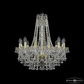 Подвесная люстра Bohemia Ivele Crystal 1409 золото арт. 1409/12/195/h-63 G