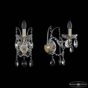 Бра Bohemia Ivele Crystal 1411 золото арт. 1411B/1/195/XL G