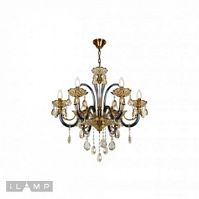 Подвесная люстра iLamp Asia бронза арт. 61081-6 BR