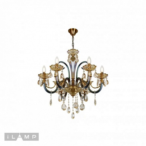 Подвесная люстра iLamp Asia бронза арт. 61081-6 BR