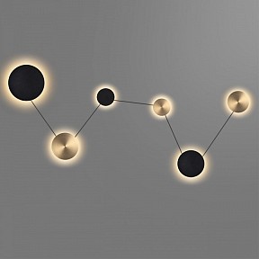 Накладной светильник Odeon Light GALAXY черный арт. 7115/36WL