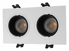 Встраиваемый светильник Denkirs DK3022 белый арт. DK3072-WH+BK