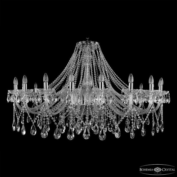 Подвесная люстра Bohemia Ivele Crystal 1413 никель арт. 1413/20/530 Ni