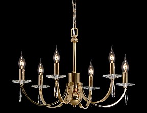 Подвесная люстра ILLUMICO  золото арт. IL5253-6PLS-25 ELITE