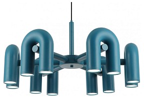 Подвесная люстра Kink Light Канти голубой арт. 08465-6,07(GU10)