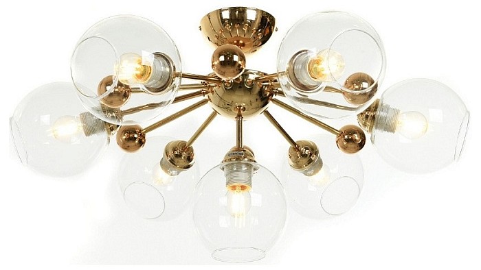 Люстра на штанге LUMINA DECO Devoli золото арт. LDC 8040-7 F.GD+PR