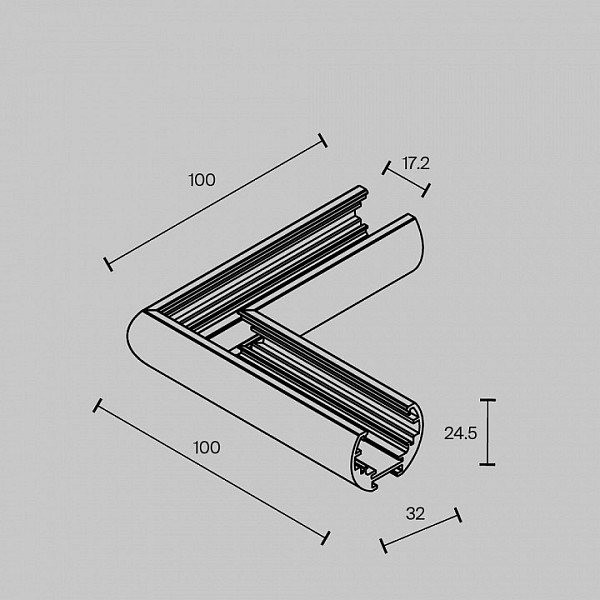 Соединитель для треков Maytoni Accessories for tracks Exility белый арт. TRAM034CL-R-41W