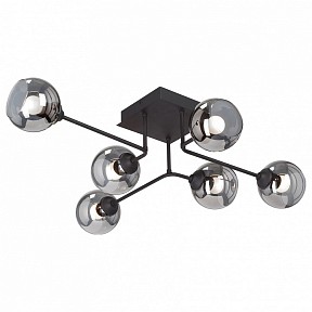 Потолочная люстра Vitaluce V4795 черный арт. V4795-1/6PL