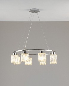 Подвесная люстра Moderli Prismique хром арт. V11708-8P