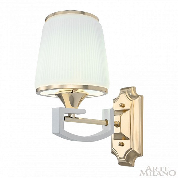 Бра Arte Milano Florentia-2457 белый арт. 302457/1W Wh/Gd
