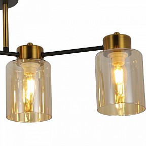 Светильник на штанге ILLUMICO Qui золото арт. IL6111-4COU-79 BK GD Qui