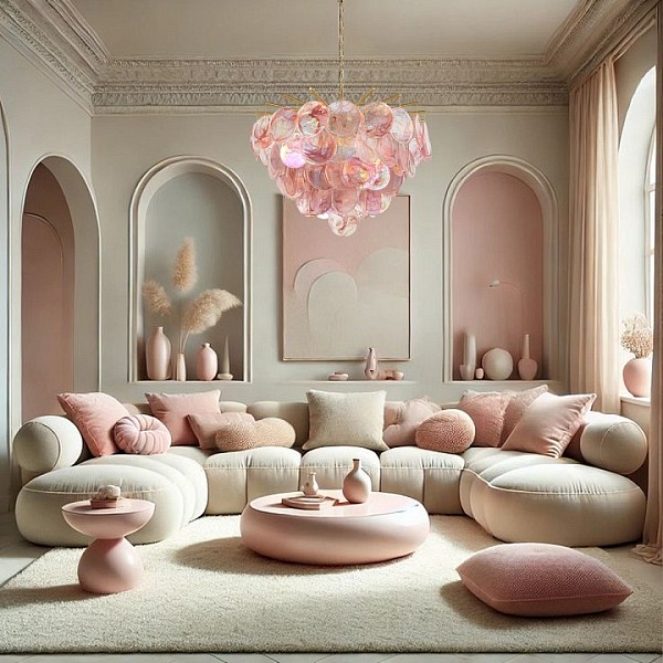 Подвесная люстра Loft it Lolly бронза арт. 10492/800 Pink