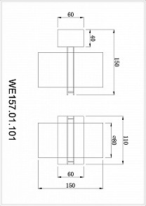Бра Wertmark Paula хром арт. WE157.01.101
