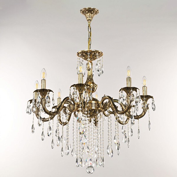 Подвесная люстра Bohemia Ivele Crystal AL7901 золото арт. AL79101/8/250 B GB