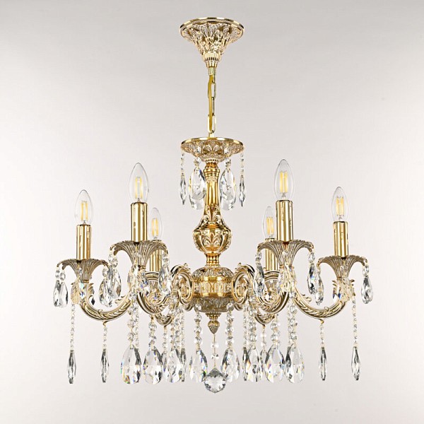 Подвесная люстра Bohemia Ivele Crystal AL7901 золото арт. AL79101/6/175 A GW
